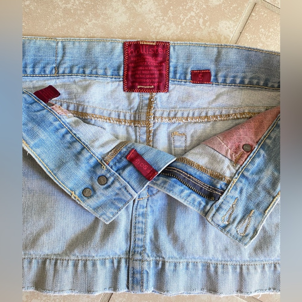 Y2k Hollister denim mini skirt - Picture 8 of 14